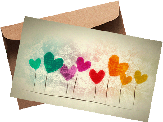 We send hand-written note cards!