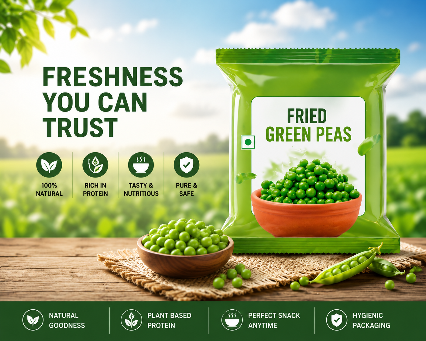 Fried Peas 25g BD