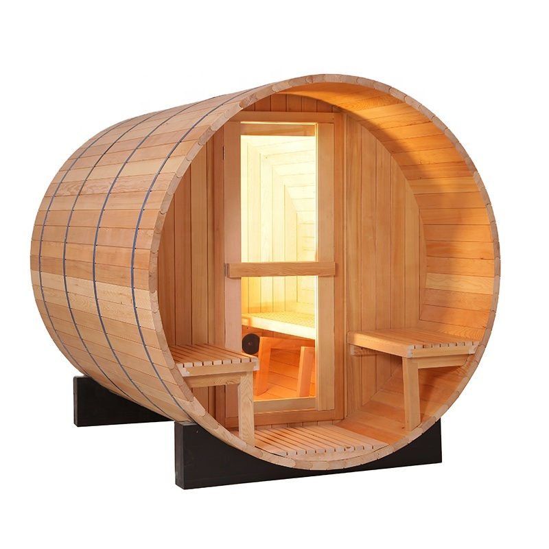 תמונה ממוזערת: סאונה חבית חיצונית Premium Barrel Sauna