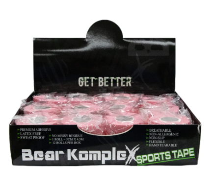 Thumbnail: Bear KompleX Sports Pink Tape - טייפ לאימונים