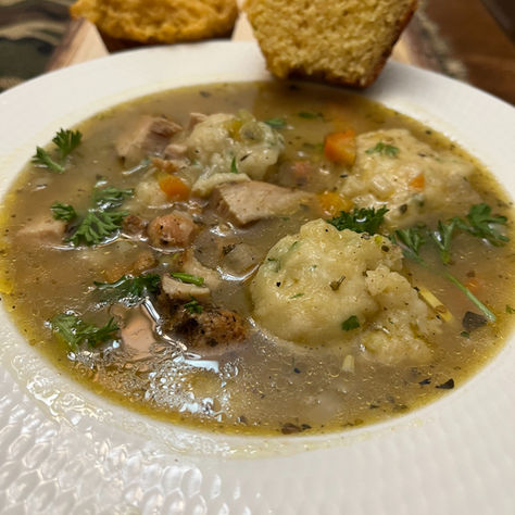 Smoked Chicken & Dumplings on the Yoder Smokers YS480 Pellet Grill