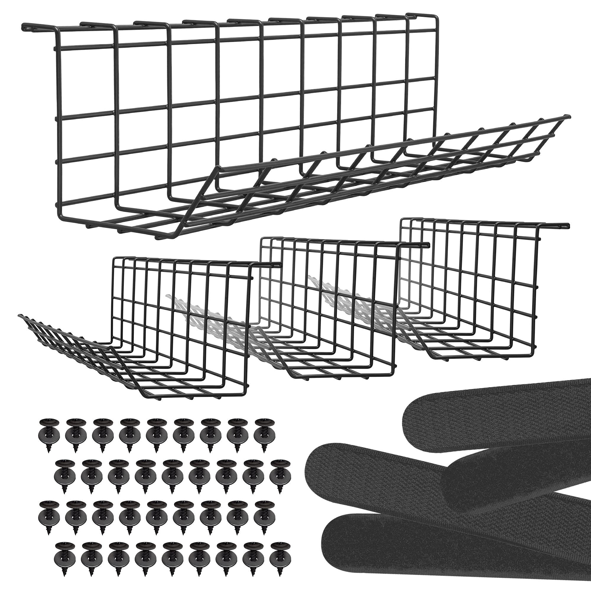 Under Desk Cable Management Tray Cord Organizer for Desk Cable Organizer Wire Or