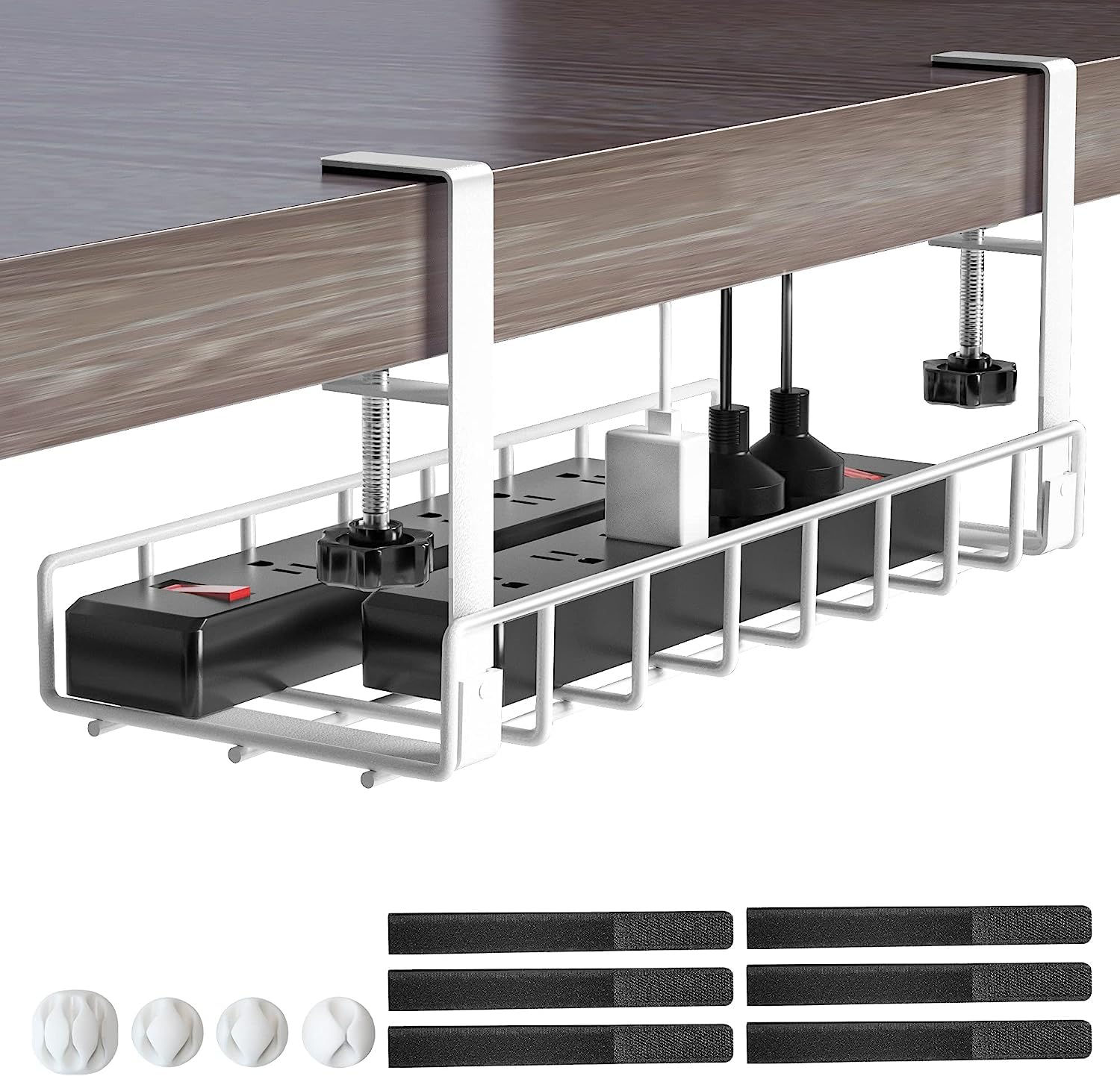 Under Desk Cable Management Tray Xpatee Upgraded Wire Management No Drill No Scr