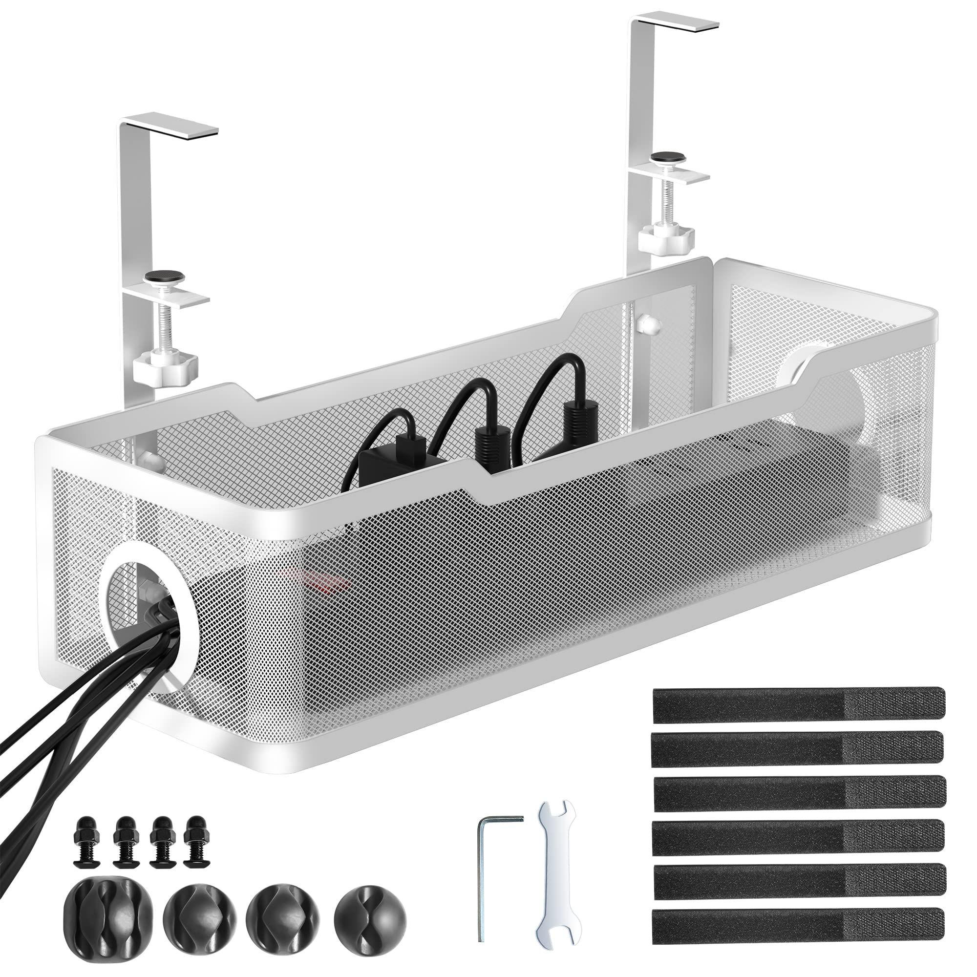 Under Desk Cable Management Tray White Cinati Cable Management Under Desk No Dri