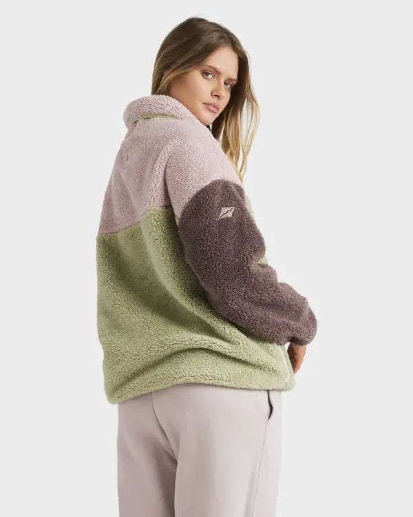 Thumbnail: BILLABONG LADIES THE ORIGINAL VIBES PULLOIVER - RRP 119.99 COLOUR MULBERRY