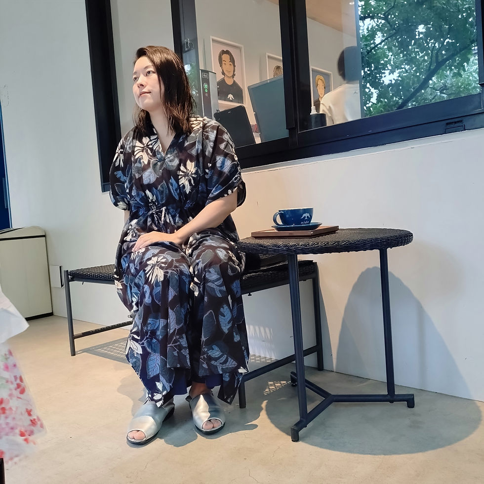 サムネイル： botanical dye 　kaftan rotus grace