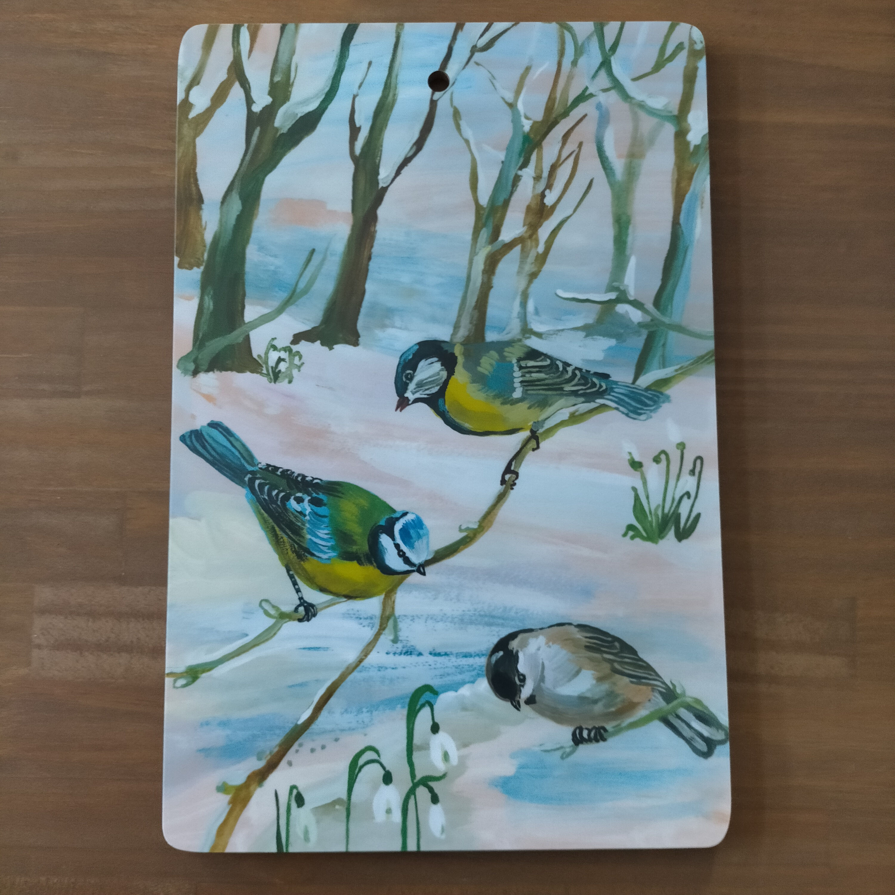 ナタリーレテ カッティングボード　小鳥