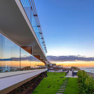 Exterior sunset view of Sentido Galomar hotel at Galo Resort in Madeira