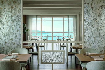 La Limonaia restaurant interior with lake views at Lefay Resort Lago di Garda