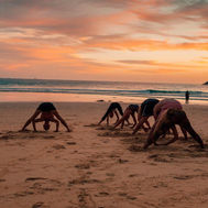 Sunset yoga at Phuket Cleanse in Thailand