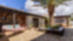 Sunny courtyard Azulfit Fuerteventura Christmas yoga retreat