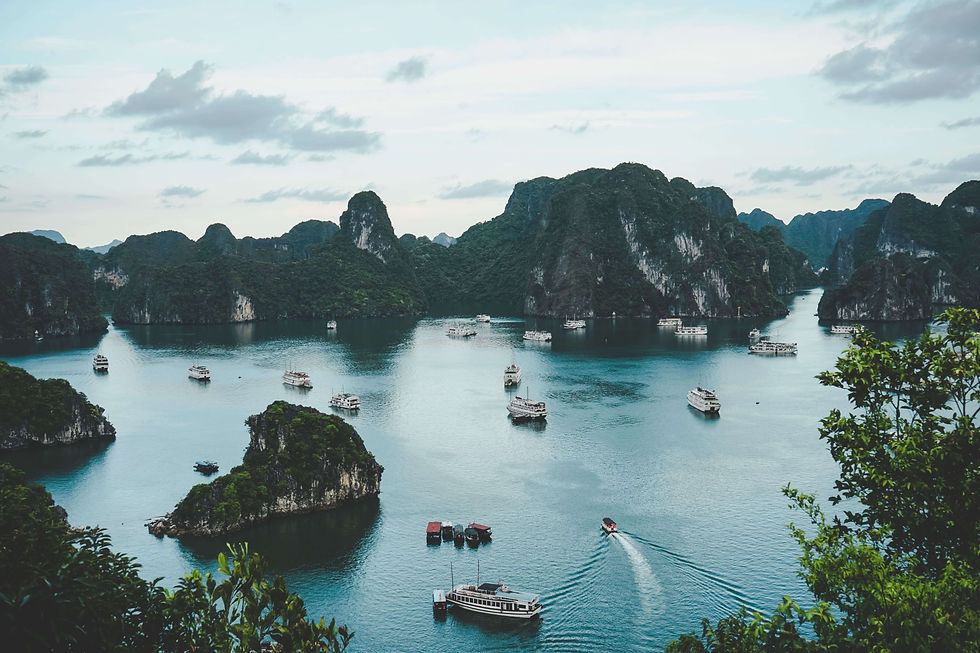 Limestone islands in Ha Long Bay, Vietnam – a serene destination for wellness holidays