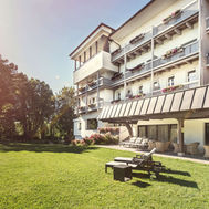 Park Igls Mayr Clinic Austria building with garden in summer