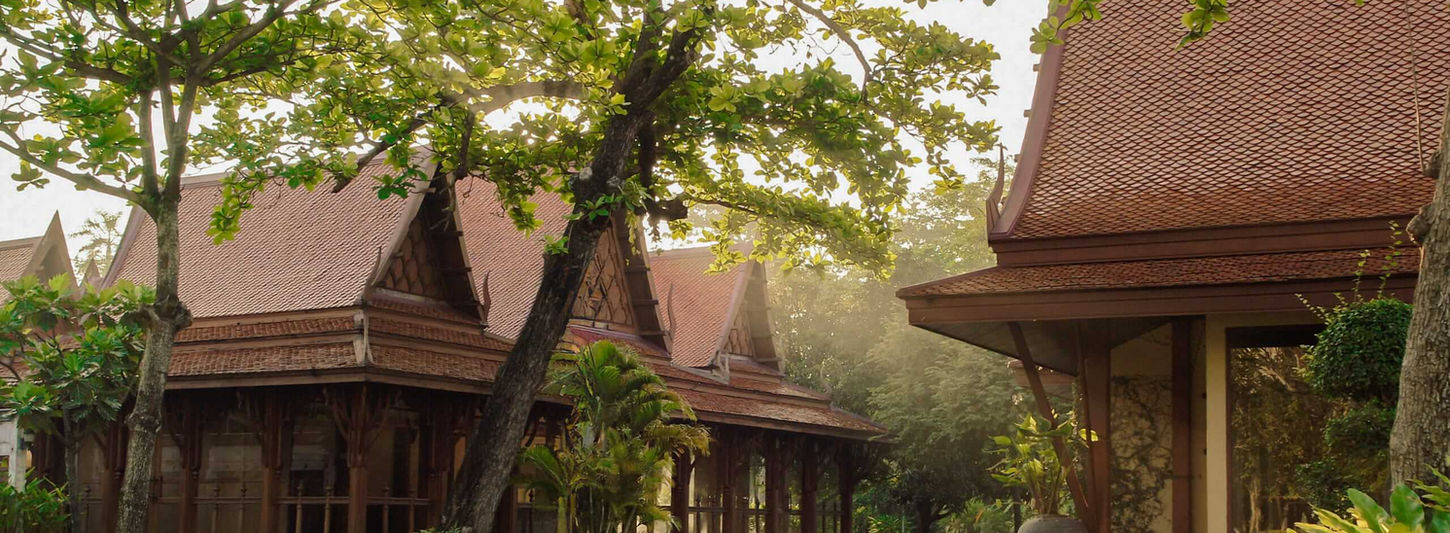 RXV Wellness Village wellness retreat in Thailand with traditional Thai architecture and tropical gardens