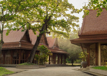 RXV Wellness Village wellness retreat in Thailand with traditional Thai architecture and tropical gardens