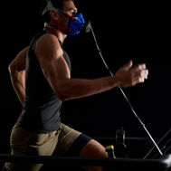 VO2 max fitness testing on a treadmill at SHA Wellness Clinic