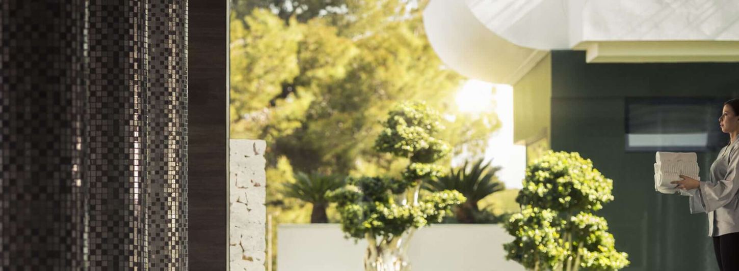 Indoor hydrotherapy pool at SHA Wellness Clinic, Spain