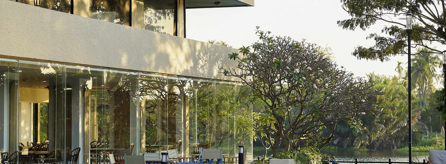 Outdoor wellness facilities and swimming pool at RXV Wellness Village Thailand