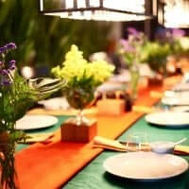 Dining table setting at Phuket Cleanse Thailand