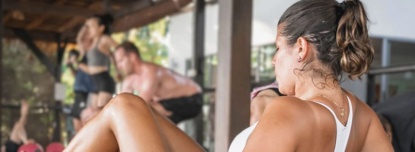 Functional fitness class during YogaCoreCycle programme at Samahita Retreat