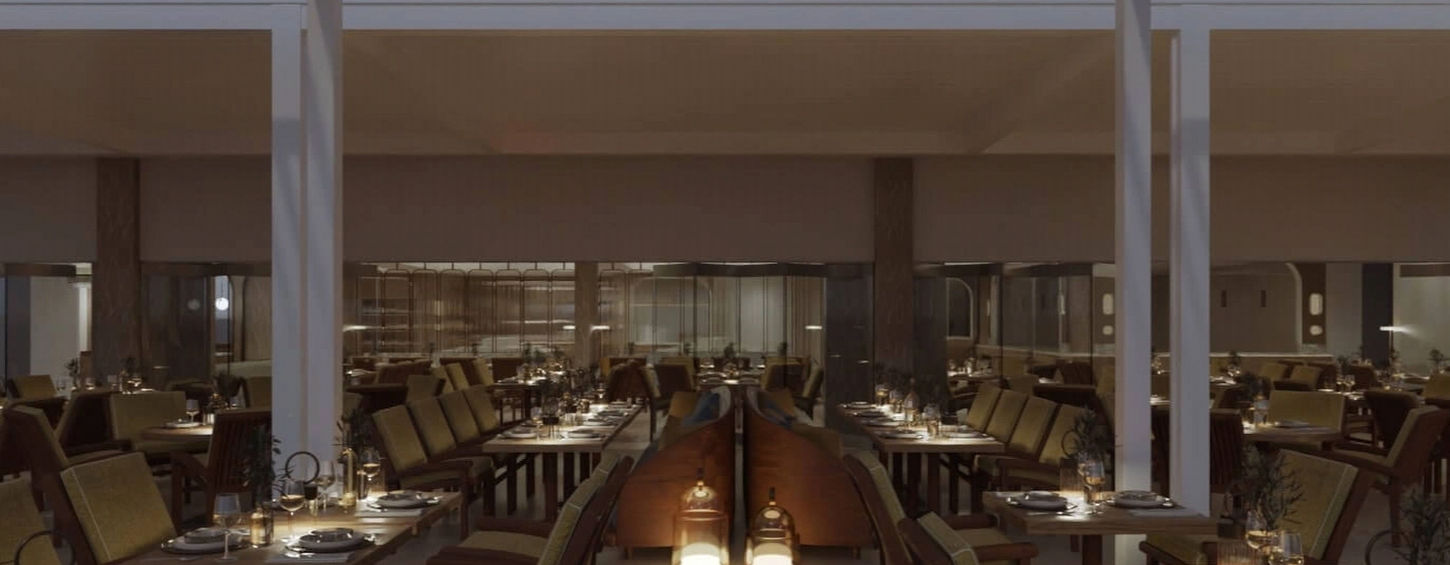 Cosmos restaurant at Porto Elounda Golf & Spa Resort