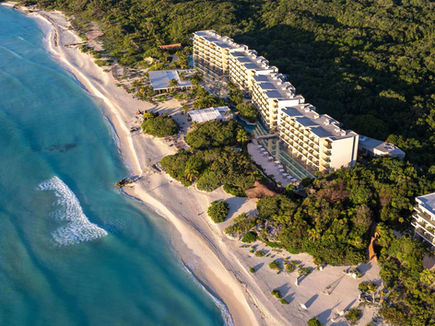 Aerial view of Palmaïa, House of AiA in Riviera Maya, Mexico.