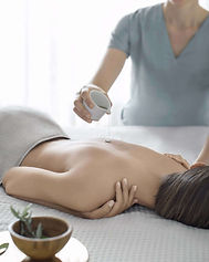Luxury spa massage with warm oil therapy at Lefay Resort Lago di Garda