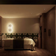Crystal Ayurveda spa treatment room with warm lighting at Mangosteen Resort Phuket