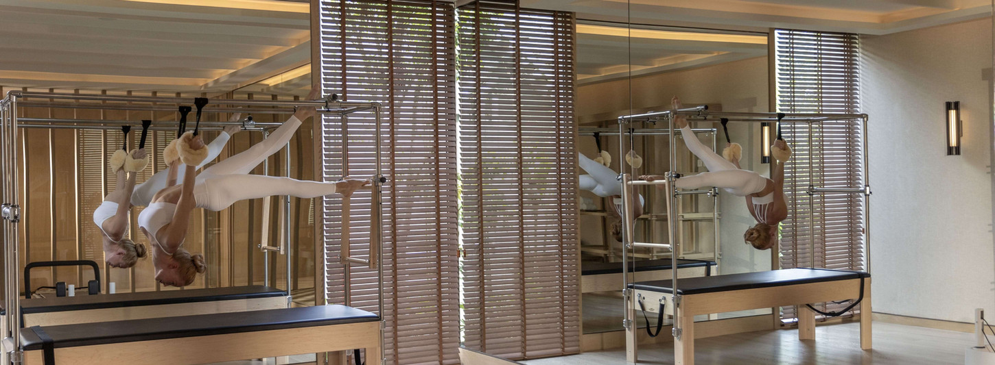 Pilates studio with reformer machines at Anantara Layan wellness centre