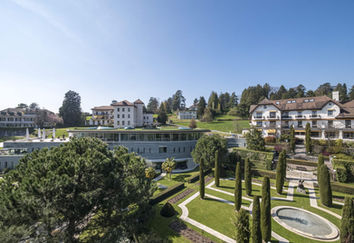 Luxury medical spa retreat in Switzerland dedicated to longevity, anti-ageing treatments, and cellular renewal programmes.