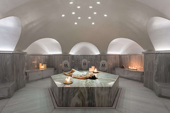 Byzantine-style hammam at Euphoria Retreat designed for detox and relaxation