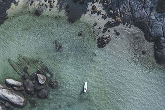 Secluded beach cove below Kamalaya Koh Samui