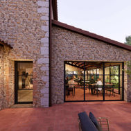 Entrance to La Stellata restaurant at Terme di Saturnia Natural Spa & Golf Resort.