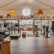 Fitness gym at Lily of the Valley Hotel Shape Club with modern equipment