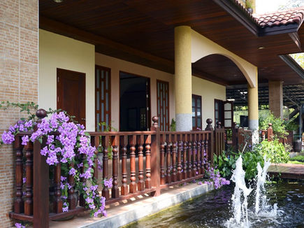 Phuket Cleanse villa accommodation surrounded by gardens