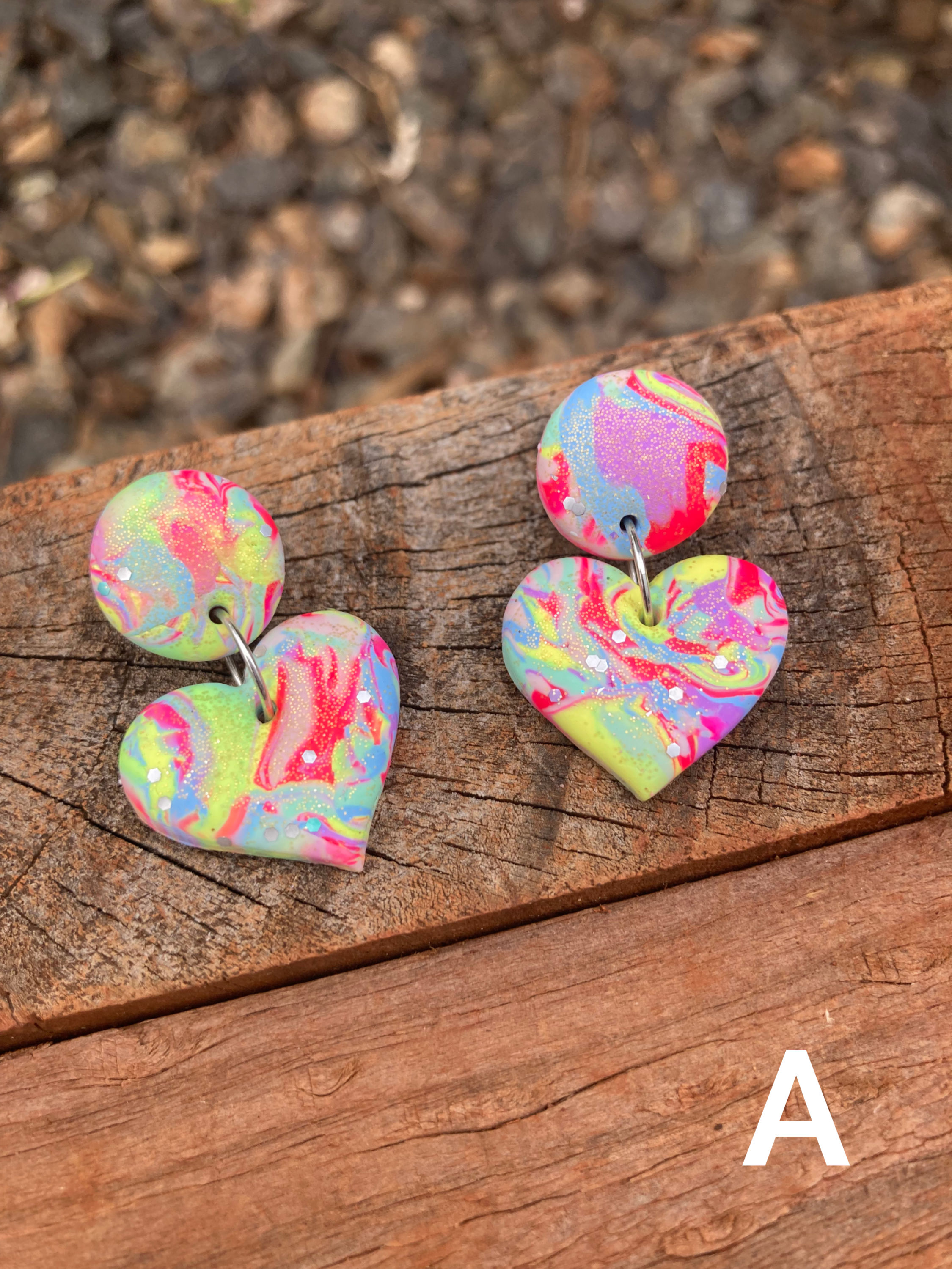 Lover Heart stud dangles