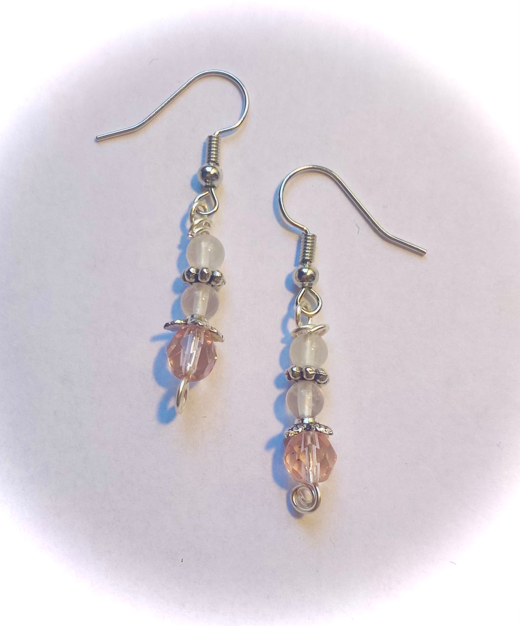 Peach Moonlight Earrings