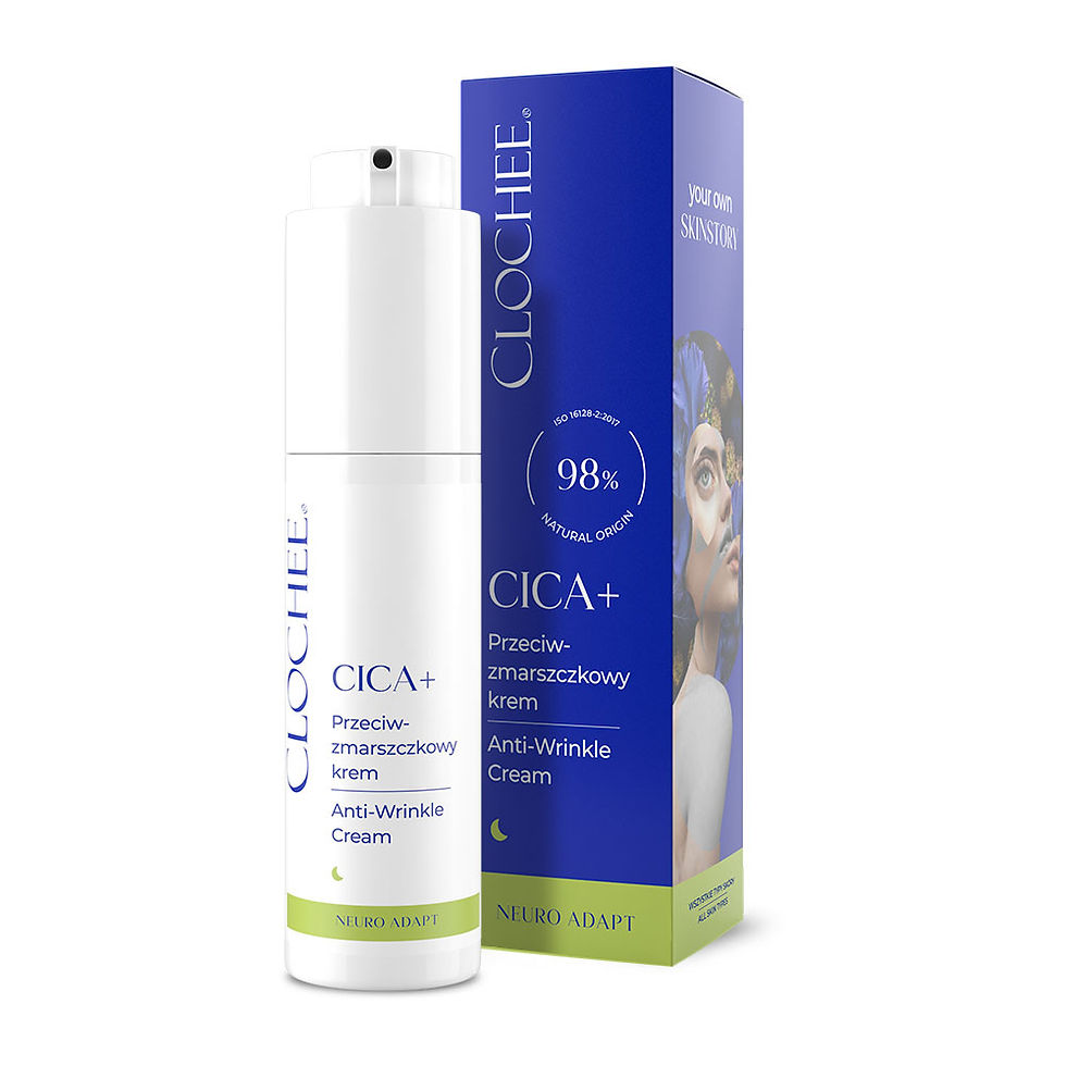 CICA+ nattkrem med nevropeptider og Centella Asiatica fra Clochee