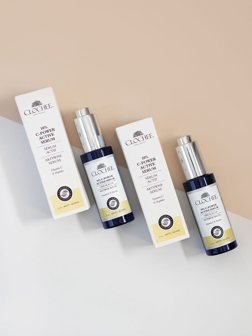 Miniatyrbilde: Anti-age serum med vitamin C og peptider for glatt hud