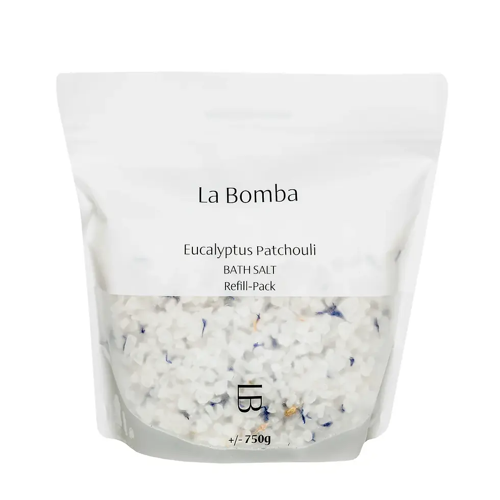Miniatyrbilde: Eucalyptus Patchouli. Badesalt by La Bomba
