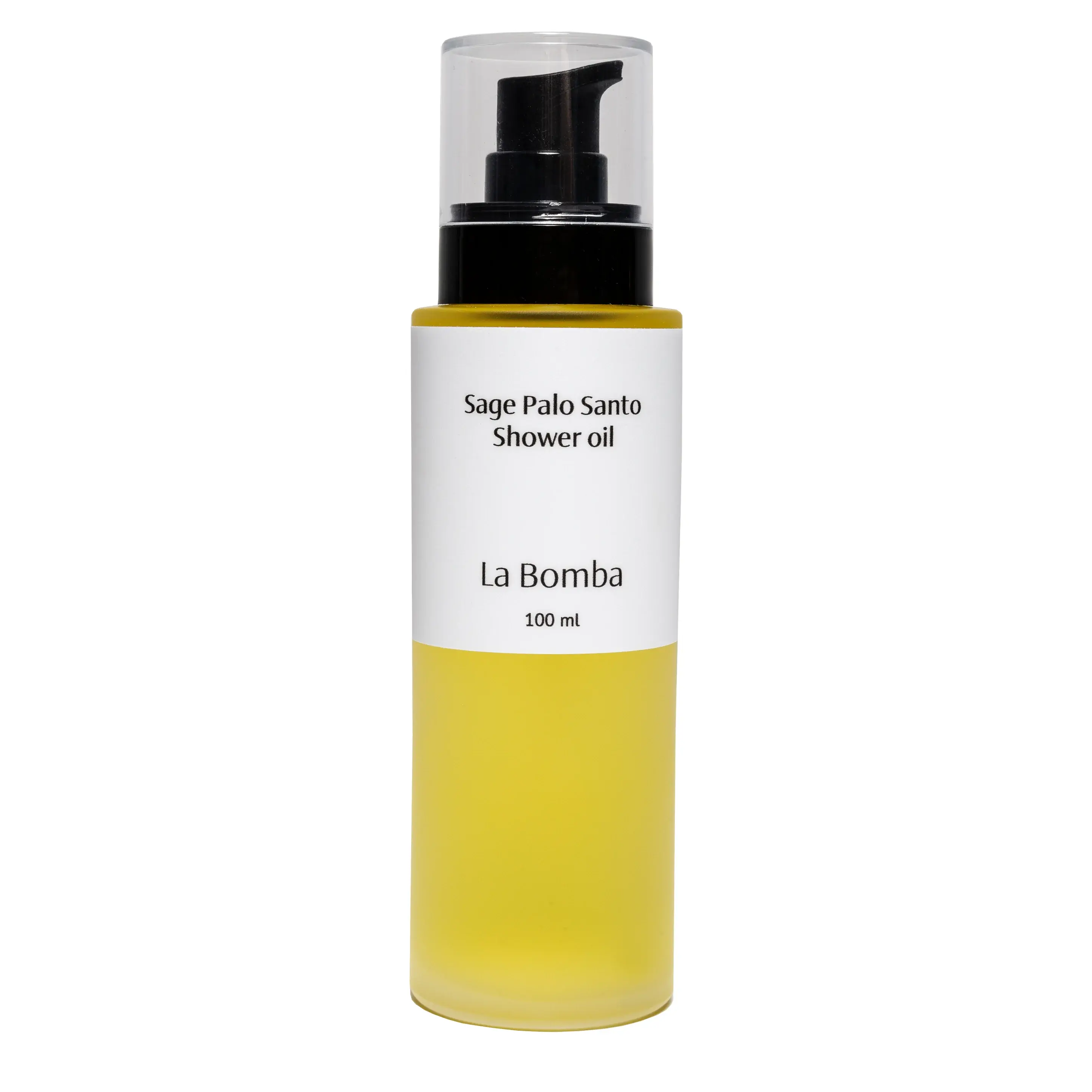 Sage Palo Santo Shower Oil.  Badeolje by La Bomba