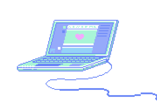 pixelins laptop gif