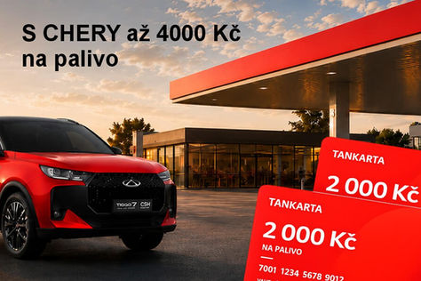 S Cherry až 4 000 Kč na palivo