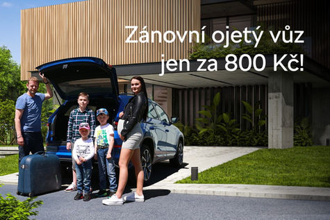 Roční ojetý vůz Škoda pouze za 800 Kč