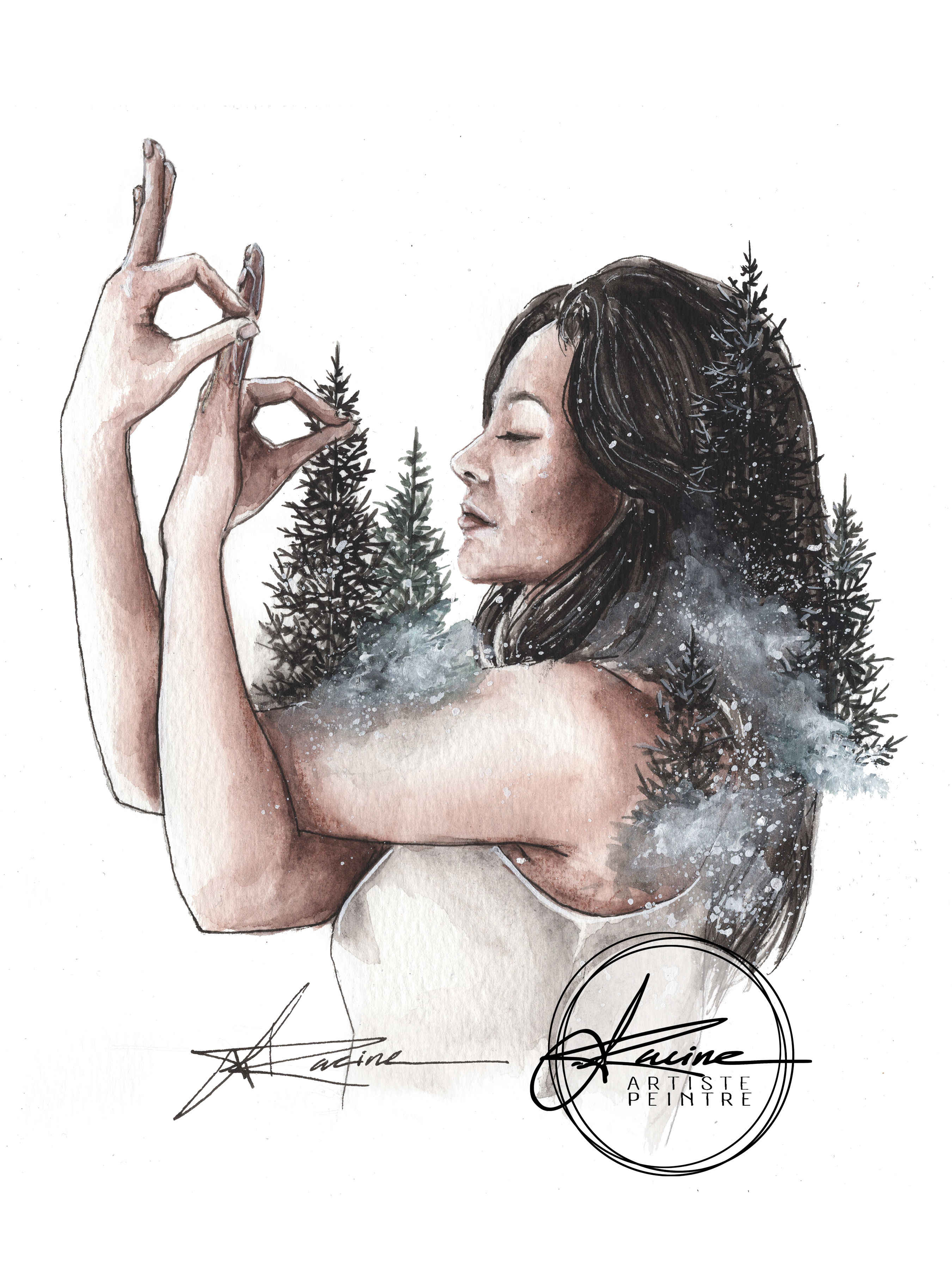 Print ''Namasté 4'' - LAST CHANCE - 9''X12''