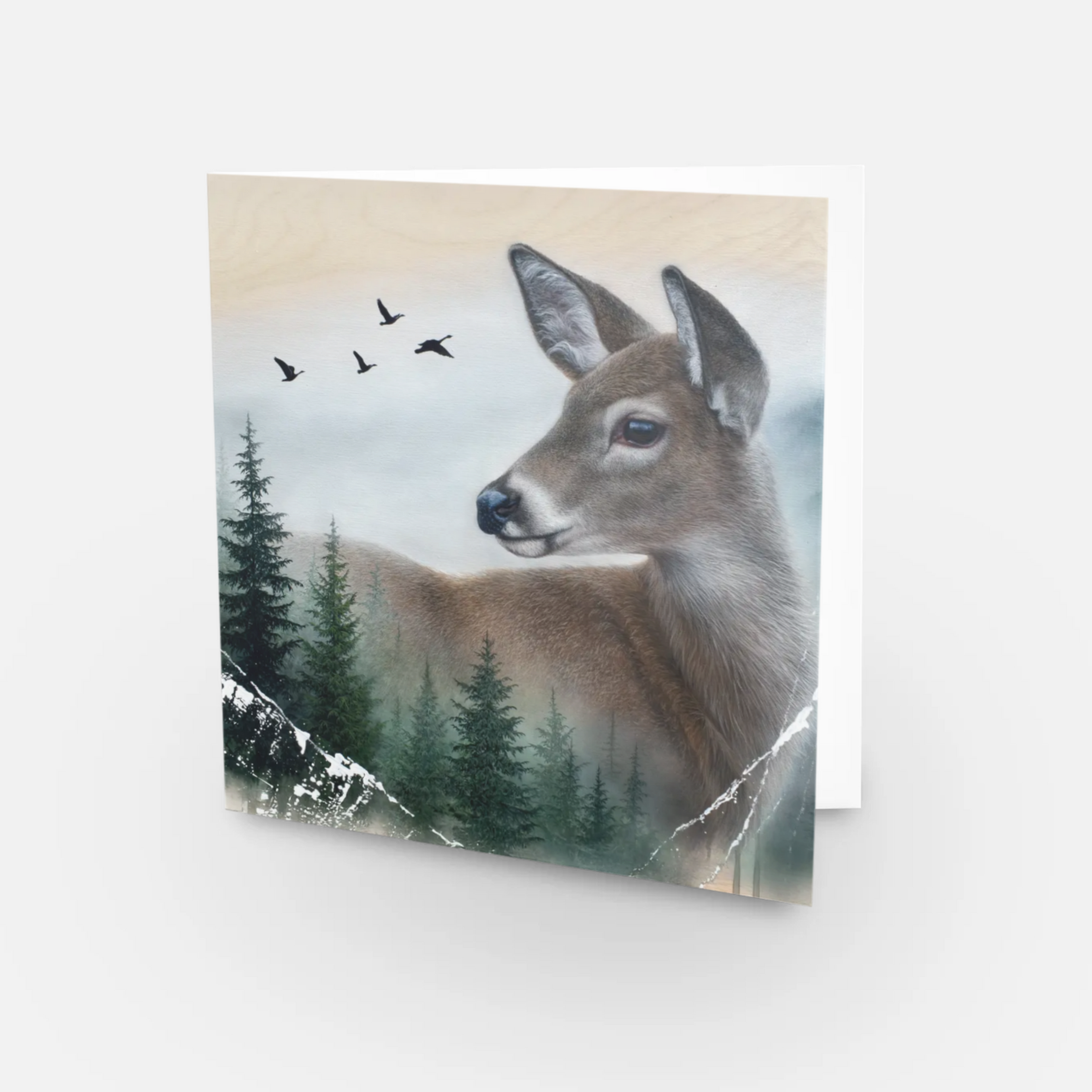 Carte de souhaits -Chevreuil