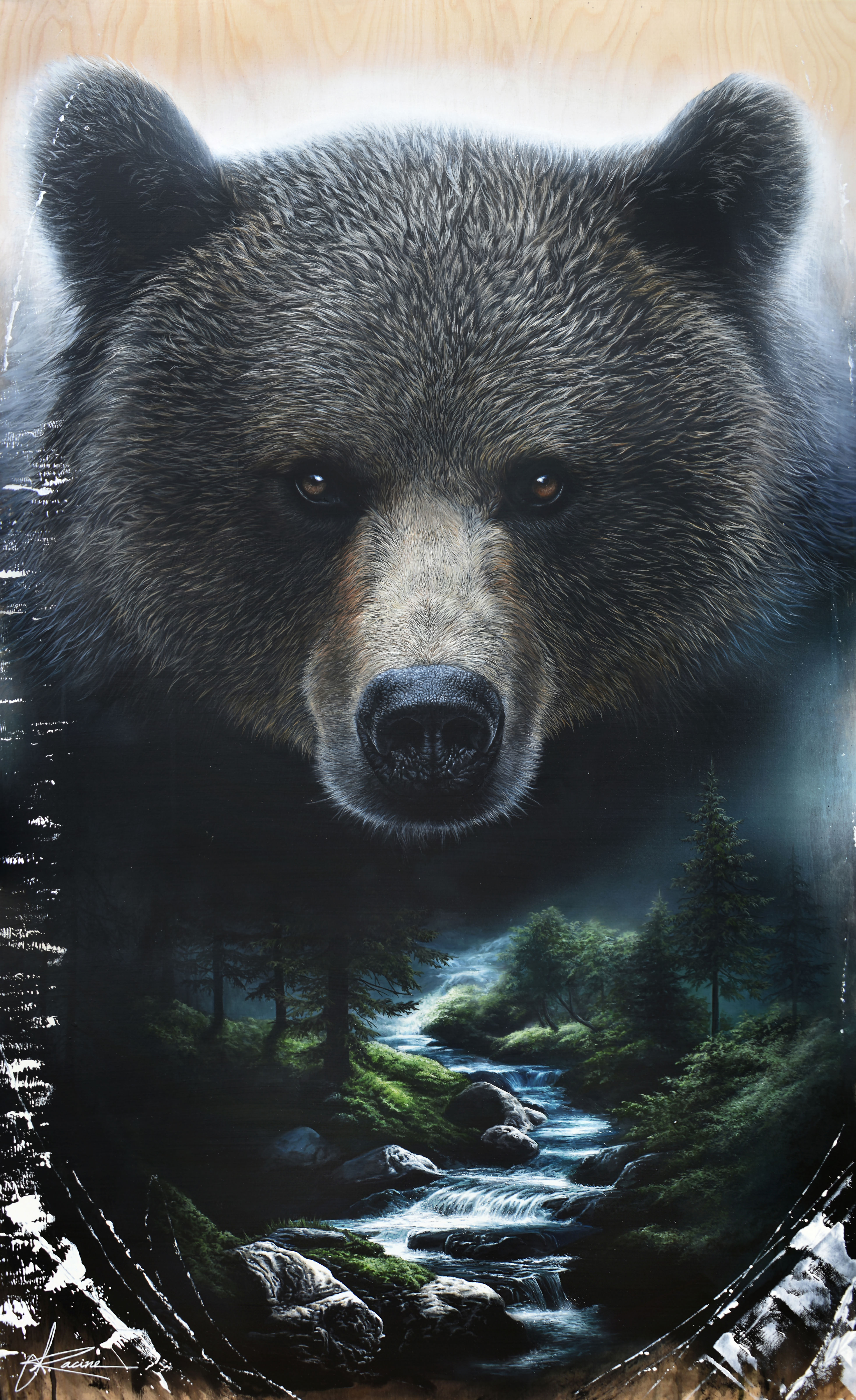 REPRODUCTION - ''Le Veilleur dans l'ombre'' - 22X36