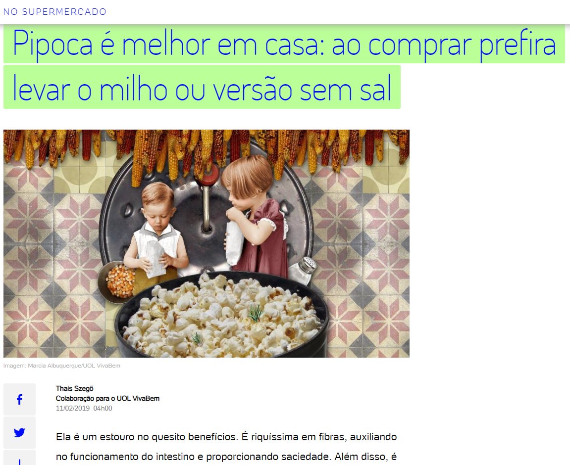 UOL VivaBem - Pipoca (11 de Fevereiro de
