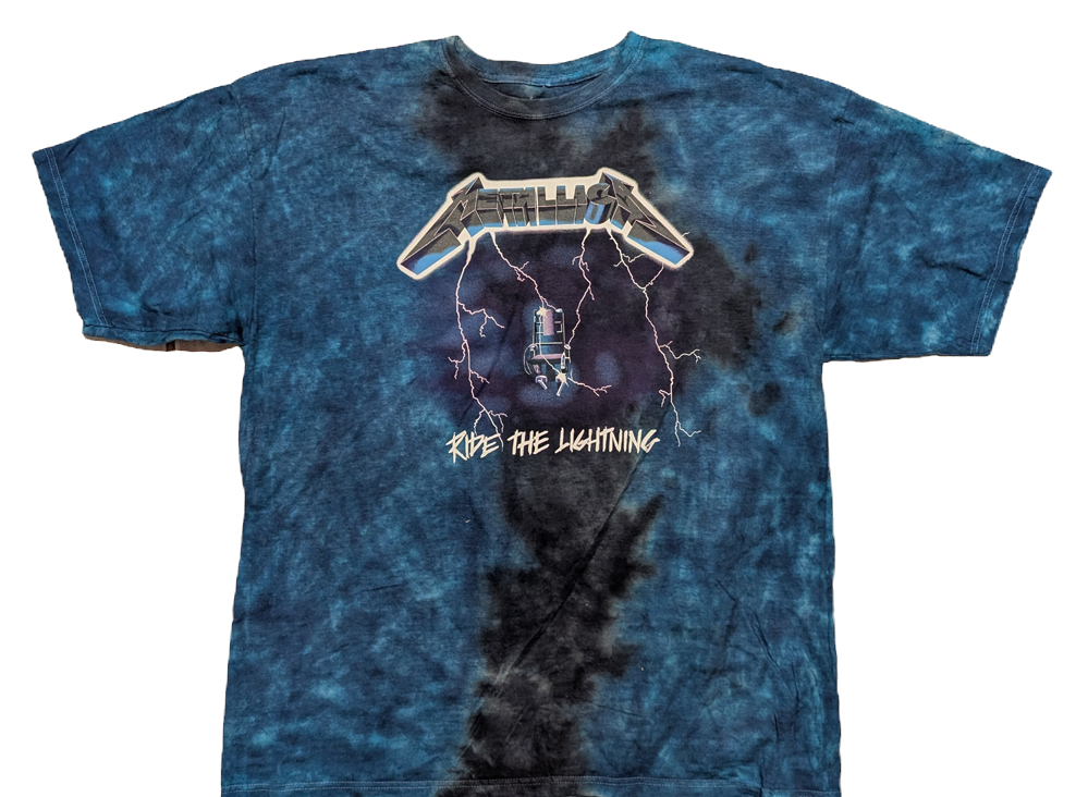 Metallica - Ride The Lightning Tie Dye T-Shirt  XXXL