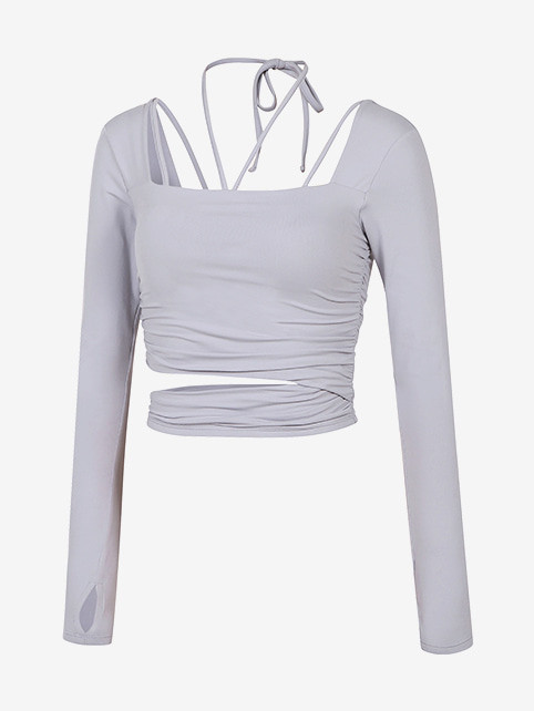 Thumbnail: L Shape Long-Sleeve Shirt (附胸墊)